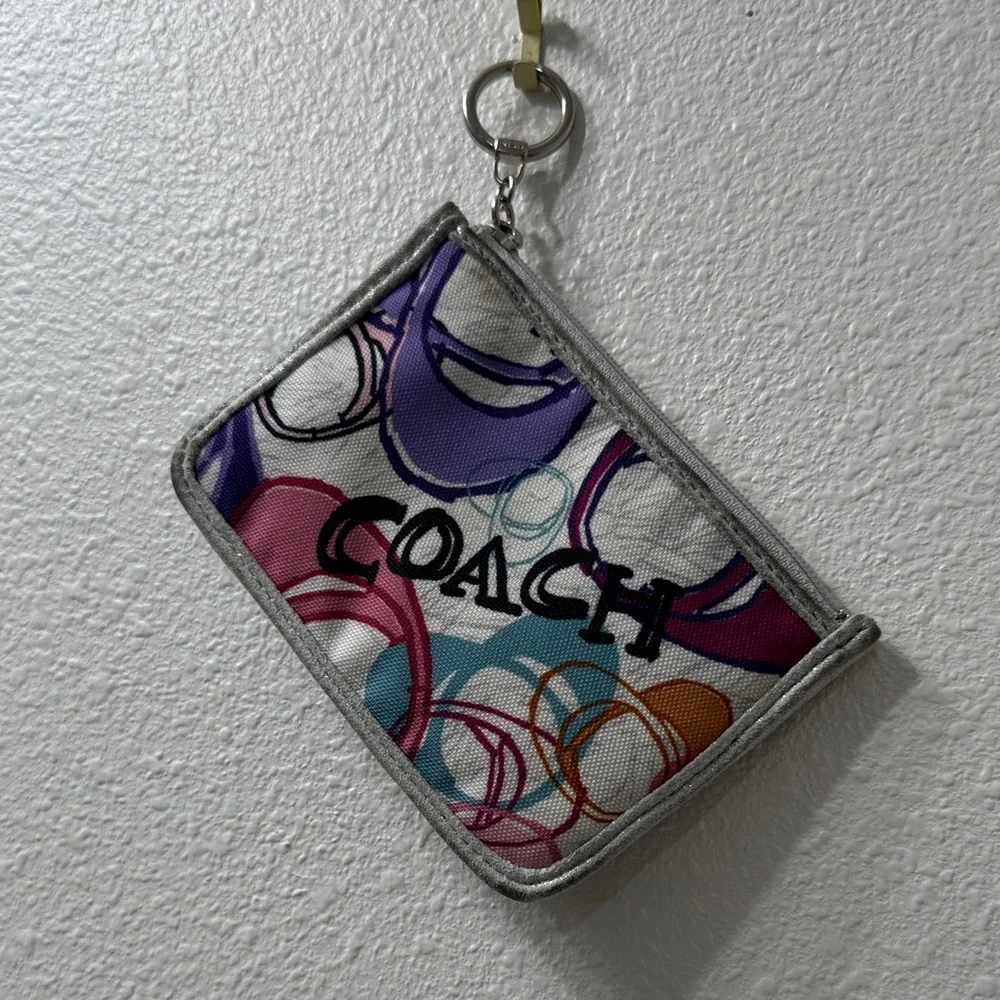 Coach poppy graffiti card holder - Picture 5 of 11